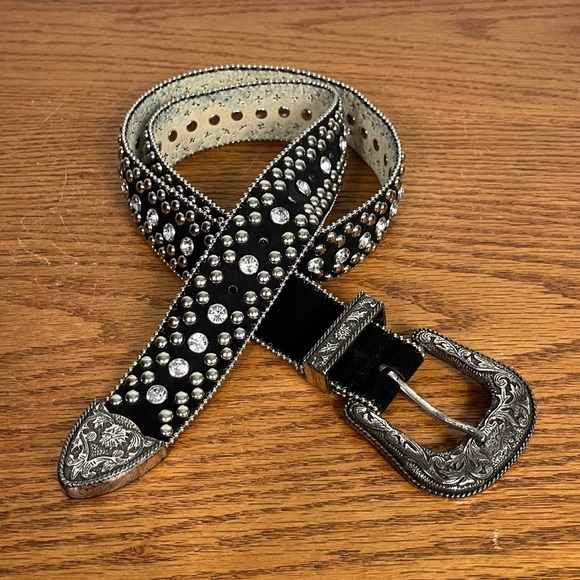 Guess Accessories - Guess western black Rhinestone belt size not marked medium likely